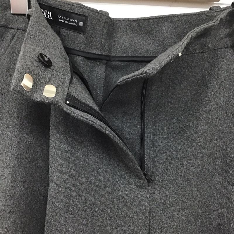 ザラ ZARA パンツ スラックス S 無地 灰 / グレー /  レディース USED 古着 中古 10124773