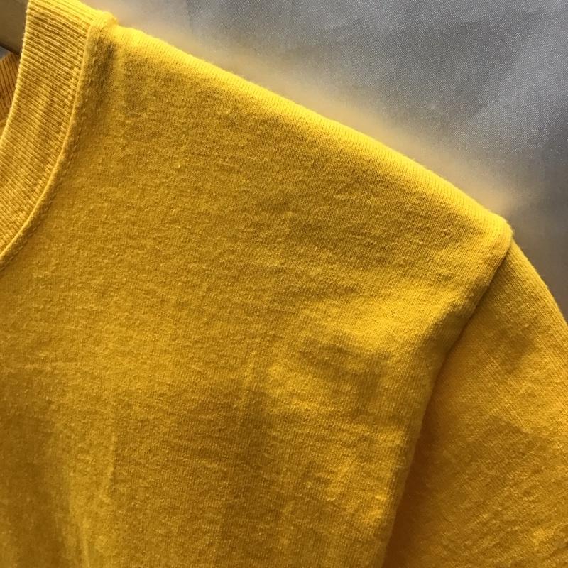 チャンピオン Champion Tシャツ 半袖 クルーネック S ワンポイント 橙 / オレンジ /  メンズ USED 古着 中古 10115548