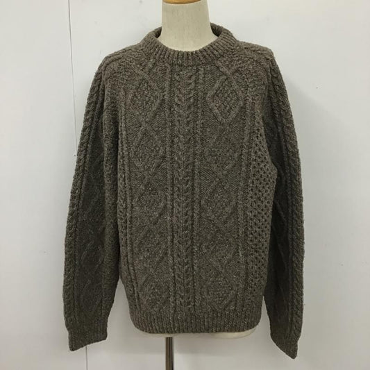 古着 USED ニット、セーター 長袖 アラン編 House of Ireland 無地 ベージュ / ベージュ /  メンズ USED 古着 中古 10105758