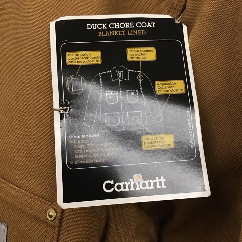 カーハート Carhartt ジャケット、上着 ジャケット、ブレザー ロングジャケット duckchorecoat アウター 42 ロゴ、文字 ベージュ / ベージュ /  メンズ USED 古着 中古 10131442