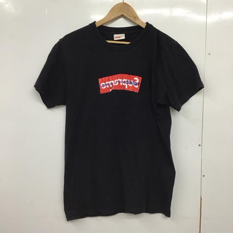 シュプリーム Supreme Tシャツ 半袖 17ss commedesgarcons shirt プリントTシャツ M ロゴ、文字 黒 / ブラック /  メンズ USED 古着 中古 10149589