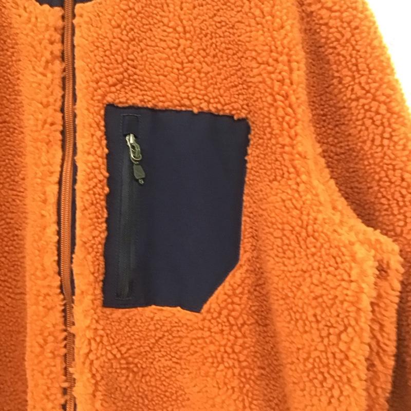 エディーバウアー Eddie Bauer ジャケット、上着 ジャケット、ブレザー ジップアップジャケット フリースジャケット アウター M 無地 橙 / オレンジ /  メンズ USED 古着 中古 10141216