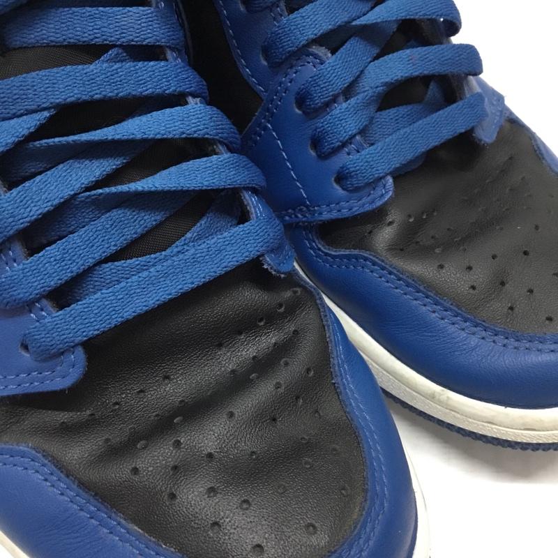 ナイキ NIKE スニーカー スニーカー 555088-404 AIR JORDAN 1 RETRO HIGH OG 27.5cm 箱有 27.5cm ロゴ、文字 黒 / ブラック / X 青 / ブルー /  メンズ USED 古着 中古 10122250
