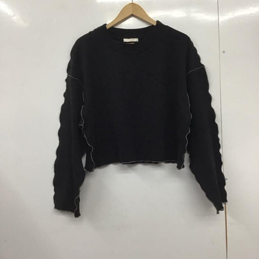 フーズフーチコ who s who Chico カットソー 長袖 長袖カットソー クルーネックカットソー プリントカットソー FREE 無地 黒 / ブラック /  レディース USED 古着 中古 10145464