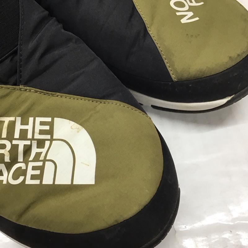 ザノースフェイス THE NORTH FACE アウトドアシューズ アウトドアシューズ NF51885 スノーシューズ スリッポン ウィンターシューズ NSE TRACTION LITE MOC KIMONO 27cm 27.0cm ロゴ、文字 黒 / ブラック / X カーキ / カーキ /  メンズ USED 古着 中古 10121140