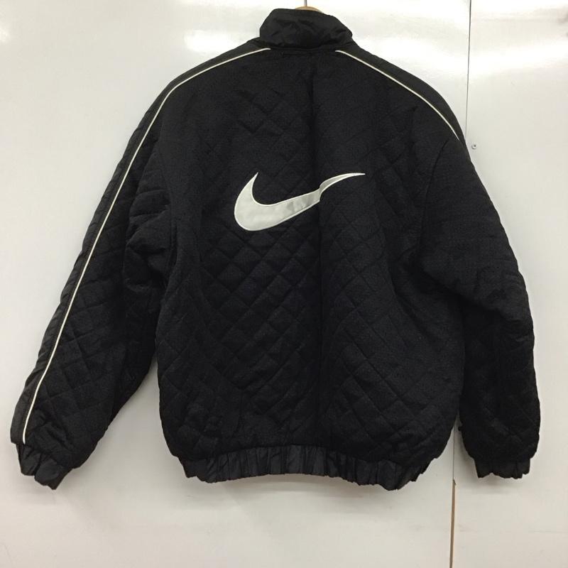 ナイキ NIKE ジャケット、上着 ジャンパー、ブルゾン f60308 ジップアップジャケット ナイロンジャケット M ロゴ、文字 黒 / ブラック /  レディース USED 古着 中古 10144194