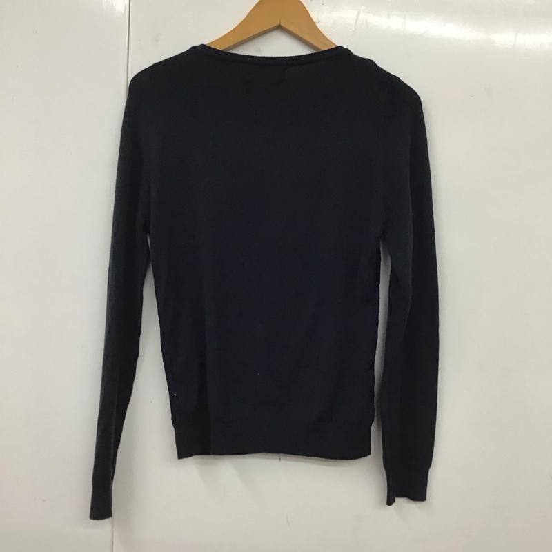 セシルマクビー CECIL McBEE カーディガン 長袖 M8701 レース ビジュー M  紺 / ネイビー /  レディース USED 古着 中古 10119594