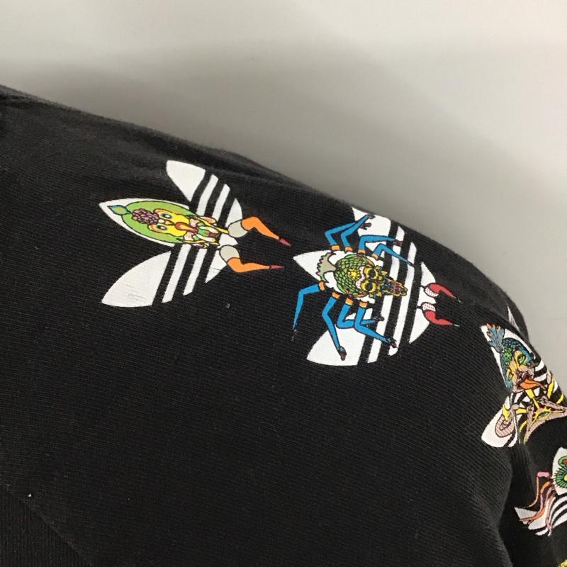 アディダス adidas Tシャツ 長袖 dy6690 TANAAMI CALI LS TEE L プリント 黒 / ブラック /  メンズ USED 古着 中古 10112005