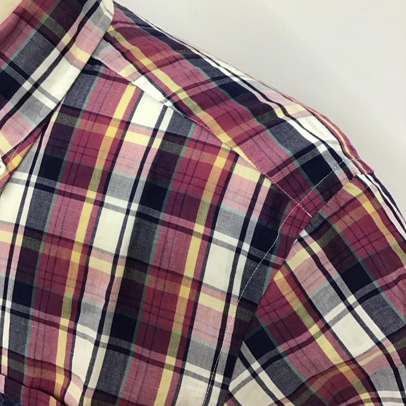 マックレガー McGREGOR シャツ、ブラウス 半袖 MM16-7309 ボタンダウン コットンリネン チェック L ワンポイント マルチカラー / マルチカラー /  メンズ USED 古着 中古 10116481