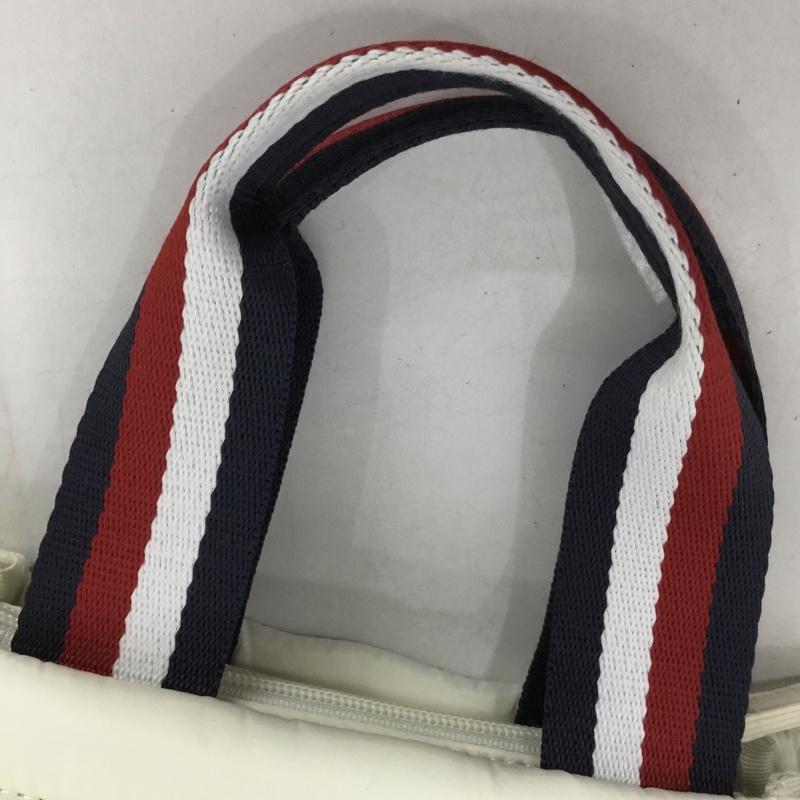 トミーヒルフィガー TOMMY HILFIGER ハンドバッグ ハンドバッグ ラウンドバッグ キルティング ゴルフ ロゴ、文字 アイボリー / アイボリー /  レディース USED 古着 中古 10149244