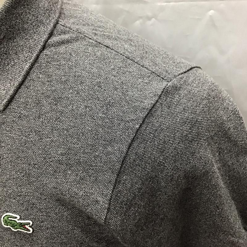 ラコステ LACOSTE ポロシャツ 半袖 L1264A 日本製 ワニ 2 ワンポイント 灰 / グレー /  メンズ USED 古着 中古 10112390