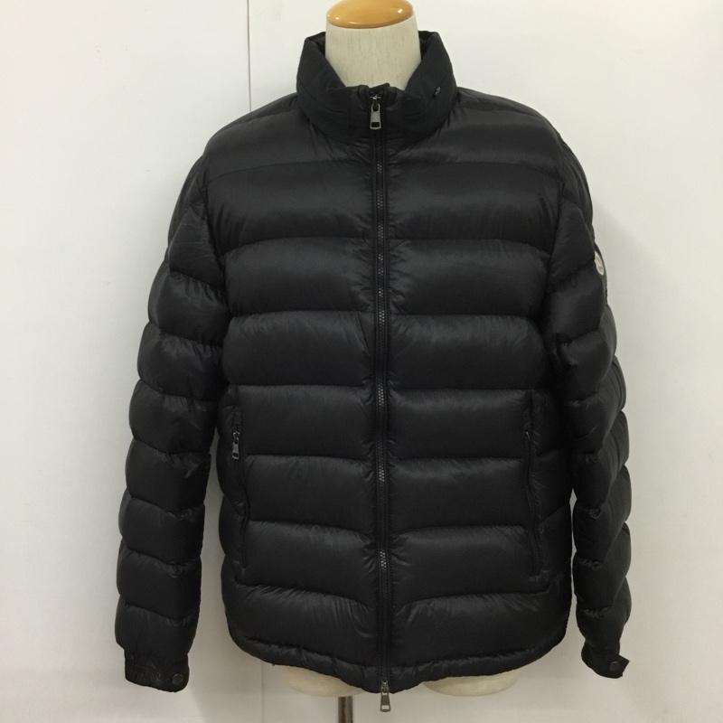 モンクレール MONCLER ジャケット、上着 ジャンパー、ブルゾン ジップアップジャケット ダウンジャケット カジュアルジャケット アウター 5 無地 黒 / ブラック /  メンズ USED 古着 中古 10109511