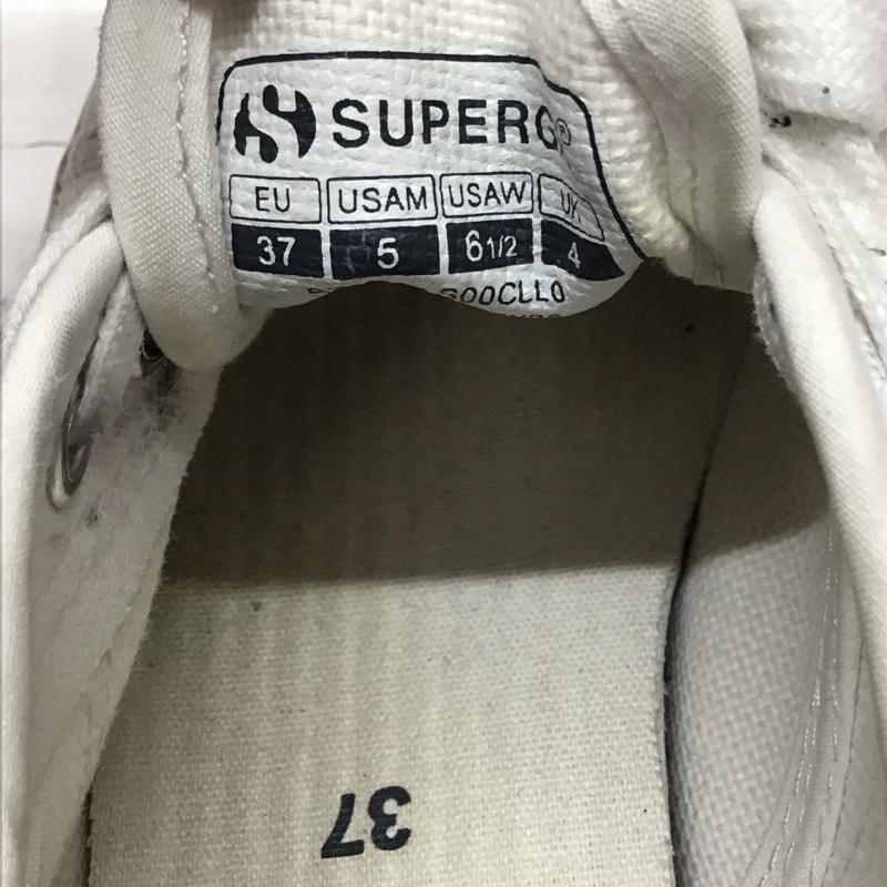 スペルガ SUPERGA スニーカー スニーカー S00CLL0 厚底 プラットフォーム UK4 EU37 US：6.5 ロゴ、文字 白 / ホワイト /  レディース USED 古着 中古 10118787