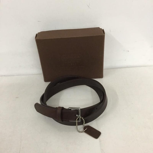 コーチ COACH ベルト・バックル ベルト COWHIDEレザー 無地 茶 / ブラウン /  レディース USED 古着 中古 10131698
