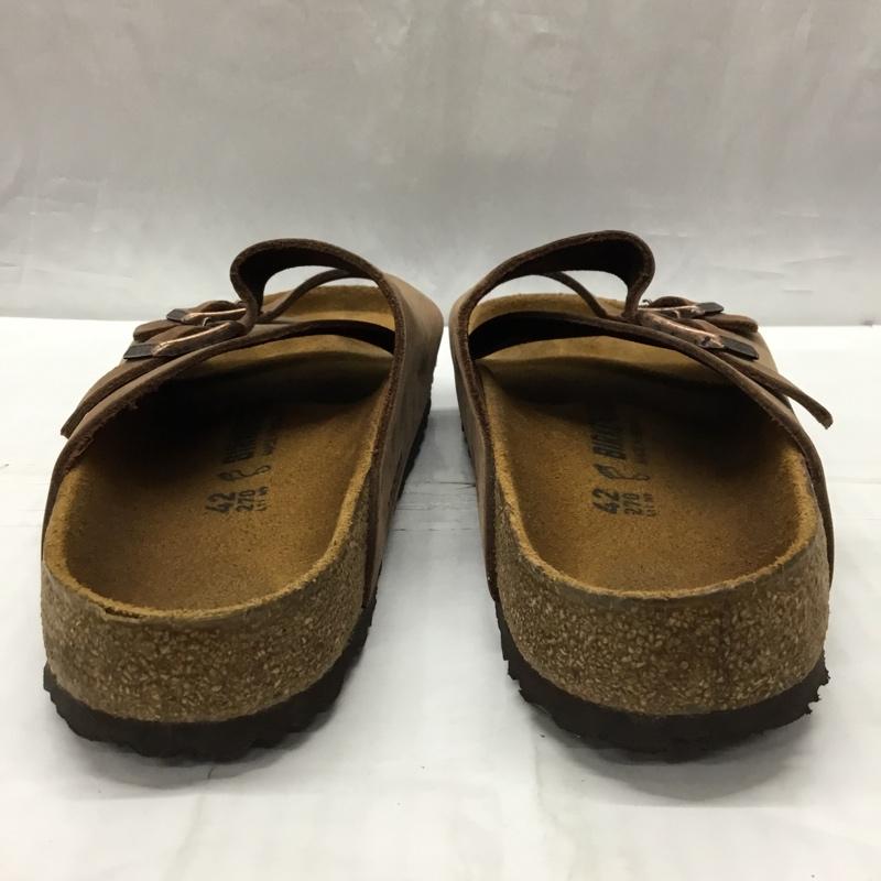 ビルケンシュトック BIRKENSTOCK サンダル サンダル 27cm ストラップ コンフォートサンダル 27.0cm 無地 茶 / ブラウン /  メンズ USED 古着 中古 10118659