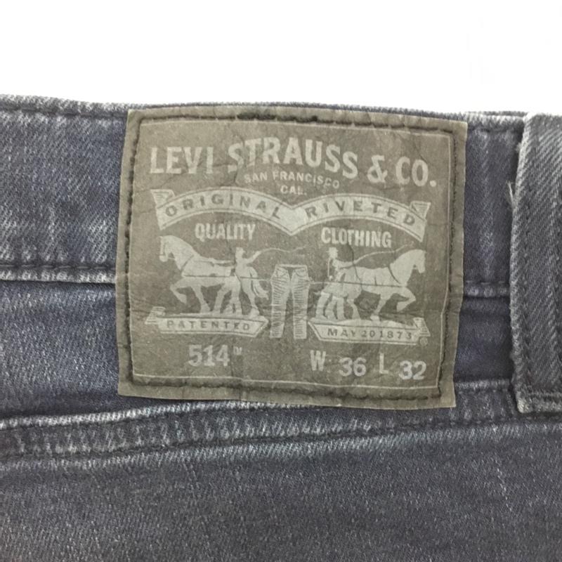 リーバイストラウスアンドコー Levi Strauss & co. パンツ デニム、ジーンズ デニムパンツ ストレートパンツ ワイドパンツ カジュアルパンツ ストレッチパンツ 36インチ 無地 紺 / ネイビー /  メンズ USED 古着 中古 10120478