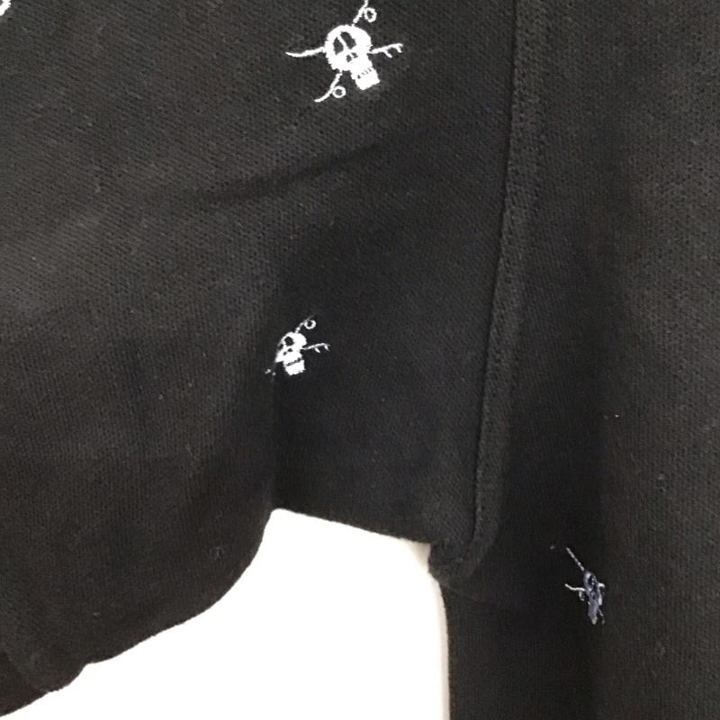 ステューシー STUSSY ポロシャツ 半袖 半袖ポロシャツ 半袖カットソー カラーシャツ XL ロゴ、文字 黒 / ブラック /  メンズ USED 古着 中古 10132569