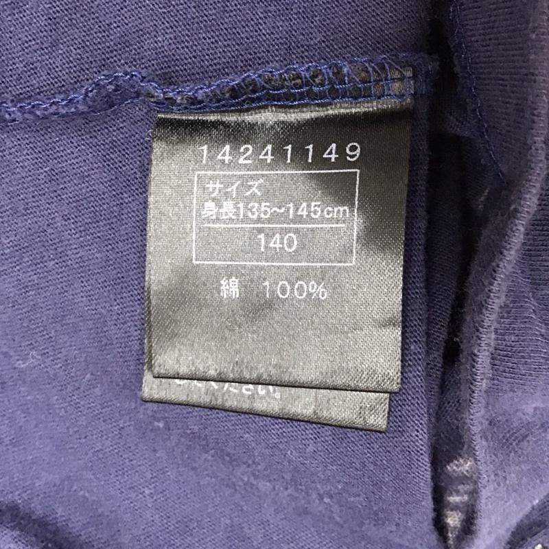 ヒステリック ミニ HYSTERIC MINI Tシャツ 半袖 140cm キッズ ヒスミニ 140cm ロゴ、文字 紺 / ネイビー /  ガールズ USED 古着 中古 10116922