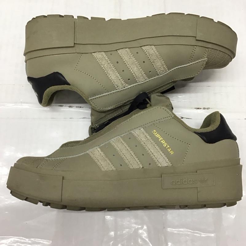 アディダス adidas スニーカー スニーカー GY1490 UPERSTAR BONEGA X W 23.5cm 箱有 23.5cm ロゴ、文字 カーキ / カーキ /  レディース USED 古着 中古 10119352