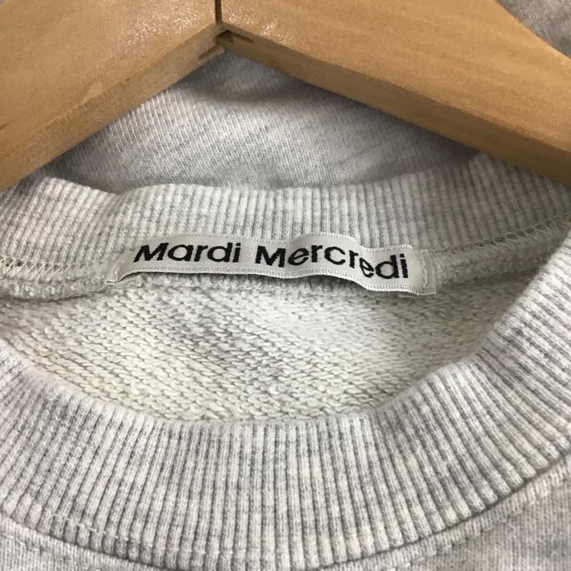 マルディメクルディ MARDI MERCREDI トレーナー 長袖 MM-01-CT100-0X クルーネック スウェット ロゴ、文字 灰 / グレー /  レディース USED 古着 中古 10138948