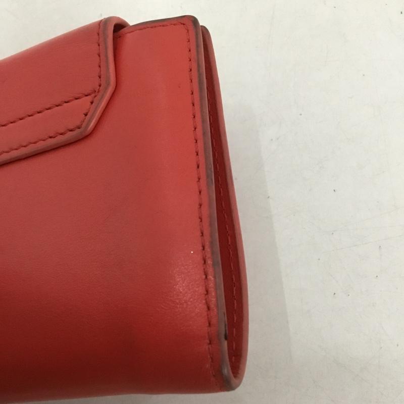 ディーゼル DIESEL 財布 二つ折り Dロゴ ロゴ、文字 赤 / レッド /  レディース USED 古着 中古 10138492