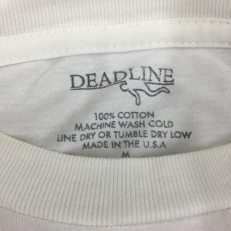 デッドライン DEADLINE Tシャツ 半袖 M プリント 白 / ホワイト /  メンズ USED 古着 中古 10109711