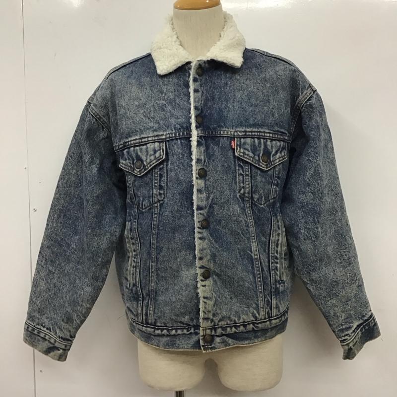 リーバイス Levi s ジャケット、上着 ジャケット、ブレザー デニムジャケット カラージャケット 長袖ジャケット ブルゾン M 無地 インディゴ / インディゴ /  メンズ USED 古着 中古 10124803