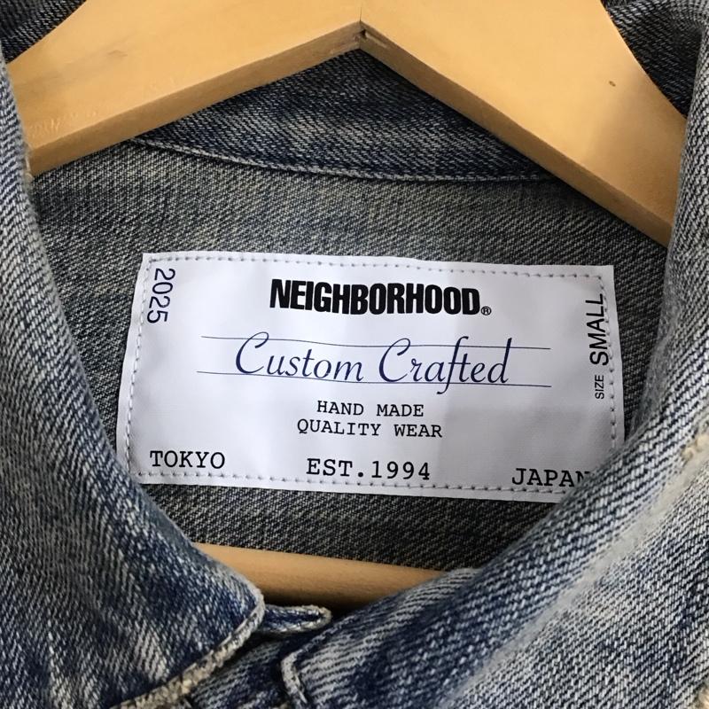 ネイバーフッド NEIGHBORHOOD ジャケット、上着 ジャケット、ブレザー 251xbnh-jkm01 デニムジャケット Gジャン アウター カジュアルジャケット S ダメージ加工 インディゴ / インディゴ /  メンズ USED 古着 中古 10132283