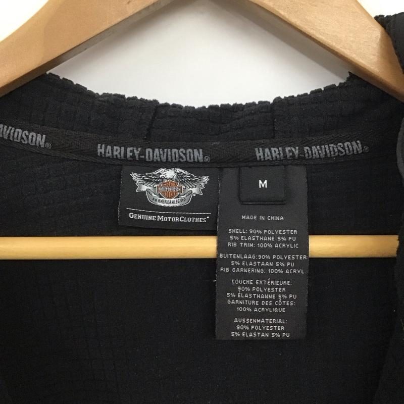 ハーレーダビッドソン Harley-Davidson ジャケット、上着 ジャケット、ブレザー フード付き M ロゴ、文字 黒 / ブラック /  メンズ USED 古着 中古 10133571