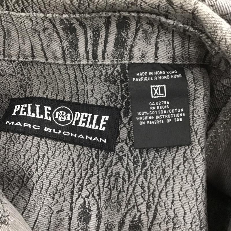 ペレペレ PELLEPELLE ジャケット、上着 ジャケット、ブレザー デニムジャケット Gジャン アウター カラージャケット XL 総柄 灰 / グレー /  メンズ USED 古着 中古 10112073
