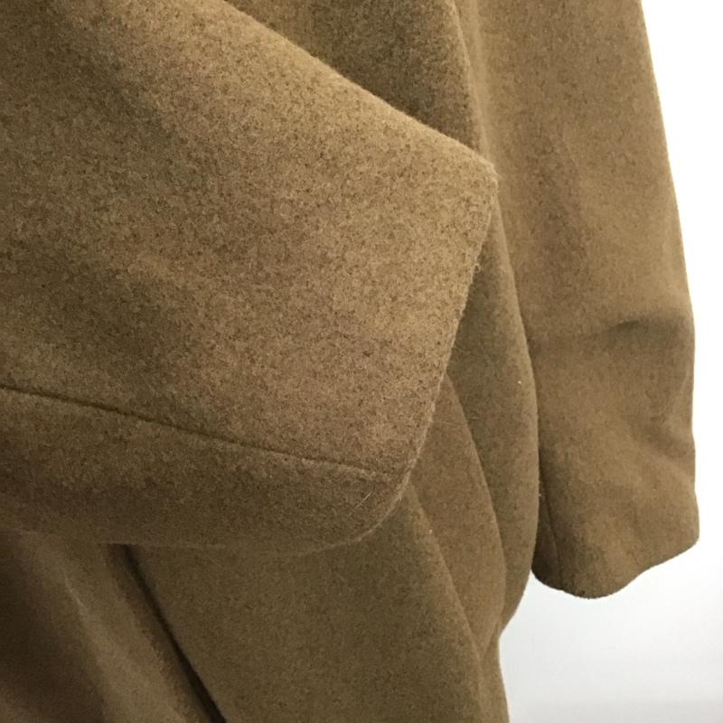 ザラ ZARA コート コート一般 ロングコート ロングジャケット カラージャケット アウター S 無地 茶 / ブラウン /  レディース USED 古着 中古 10124567