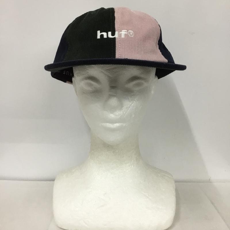 ハフ HUF 帽子 キャップ HT00594 コーデュロイ 6パネル ロゴ、文字 緑 / グリーン / X 紺 / ネイビー / X 桃 / ピンク /  メンズ USED 古着 中古 10132582