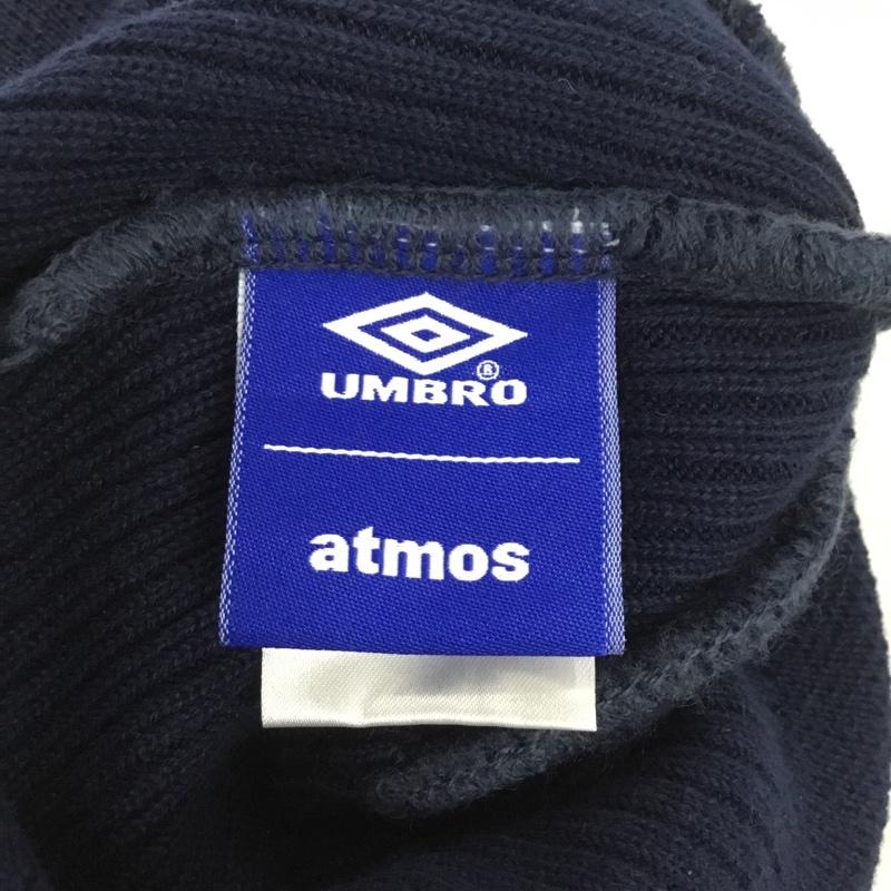 アトモス atmos 帽子 ニット帽 MA24F-HW002 UMBRO ニットビーニー ロゴ、文字 紺 / ネイビー /  メンズ USED 古着 中古 10144293