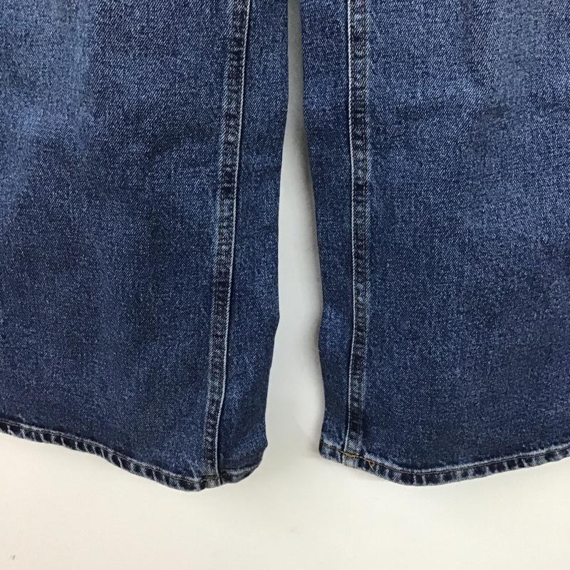 ザラ ZARA パンツ デニム、ジーンズ デニムパンツ ワイドパンツ カジュアルパンツ 34 無地 インディゴ / インディゴ /  レディース USED 古着 中古 10128921