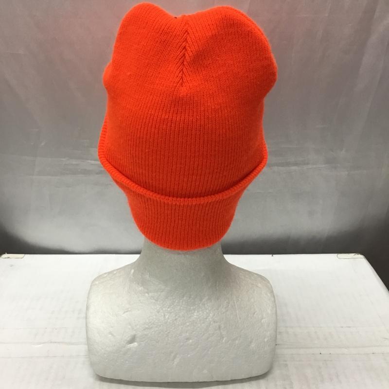 カーハート Carhartt 帽子 ニット帽 A18 BOG ワッチ ロゴ、文字 橙 / オレンジ /  メンズ USED 古着 中古 10113726