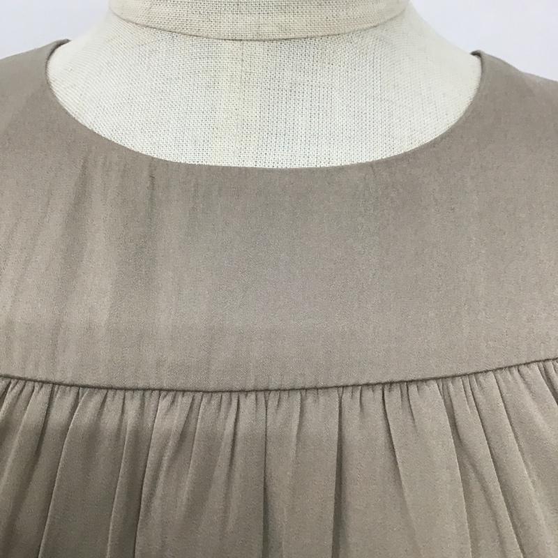 アーバンリサーチ URBAN RESEARCH ワンピース ロングスカート UR06-26D002 ランダムプリーツティアードワンピース 無地 ベージュ / ベージュ /  レディース USED 古着 中古 10106143