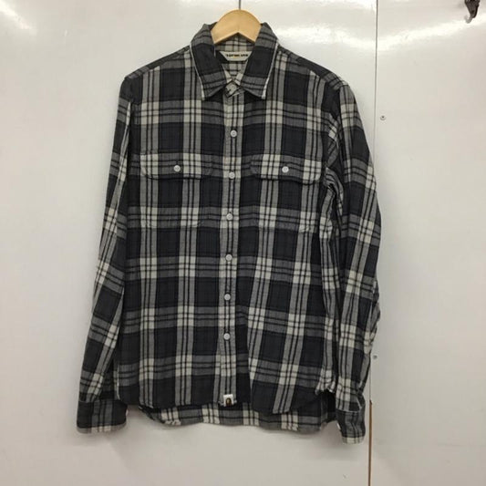 アベイシングエイプ A BATHING APE シャツ、ブラウス 長袖 長袖シャツ チェックシャツ カラーシャツ M チェック マルチカラー / マルチカラー /  メンズ USED 古着 中古 10143373