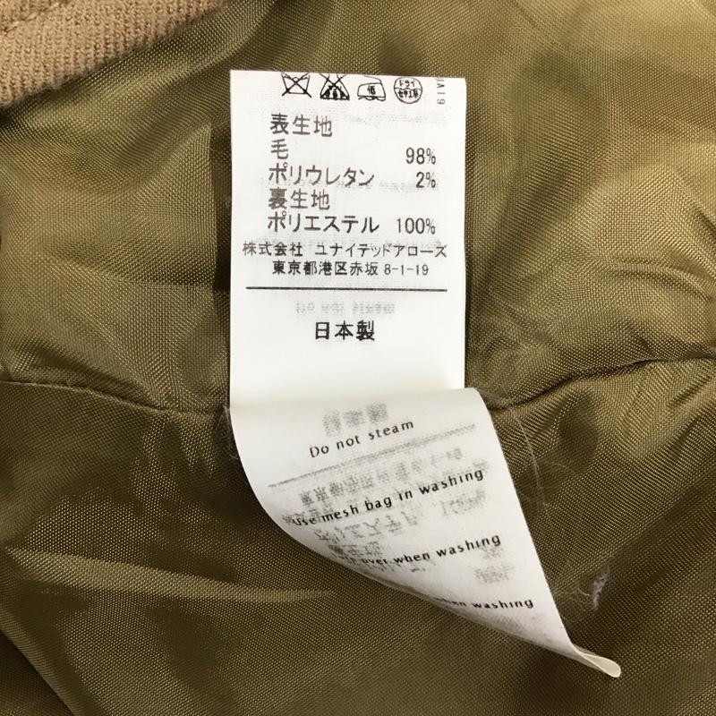 グリーンレーベルリラクシング green label relaxing スカート ミニスカート 3524-253-0371 ベルト付き 38 無地 ベージュ / ベージュ /  レディース USED 古着 中古 10114863