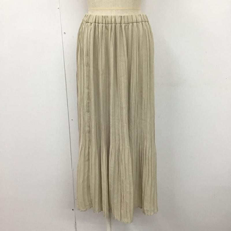 ローリーズファーム LOWRYS FARM スカート ロングスカート LF520041TK プリーツスカート FREE 無地 アイボリー / アイボリー /  レディース USED 古着 中古 10107508