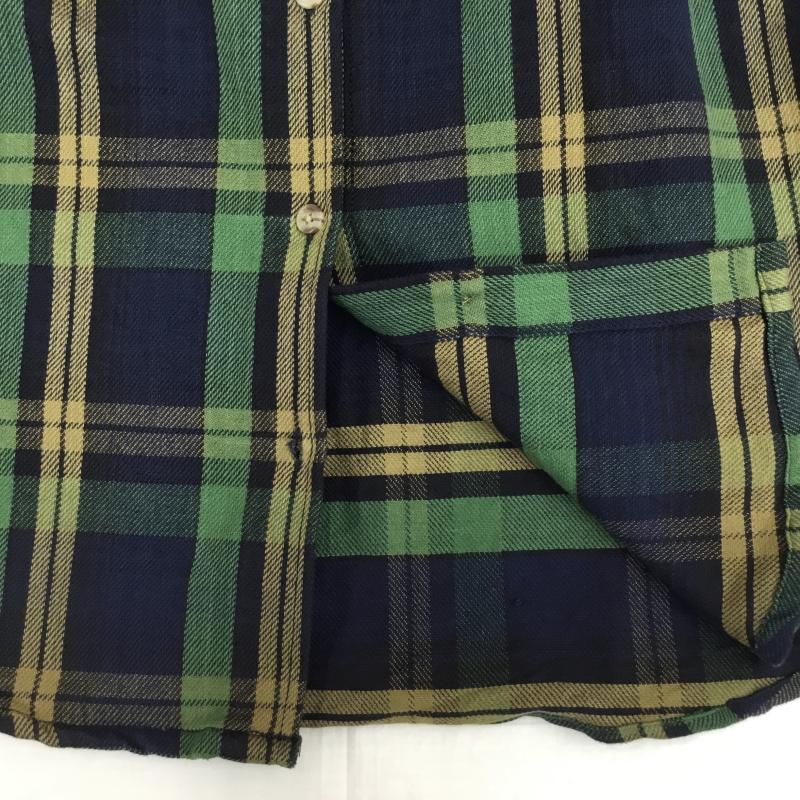 フリークスストア FREAK S STORE シャツ、ブラウス 長袖 FREE チェック 緑 / グリーン /  レディース USED 古着 中古 10140932