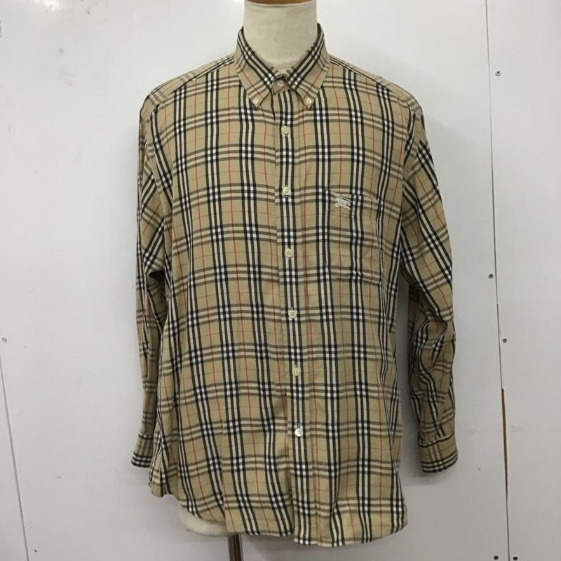 バーバリーズ BURBERRYS シャツ、ブラウス 長袖 長袖シャツ チェックシャツ カラーシャツ ボタンダウンシャツ L チェック マルチカラー / マルチカラー /  メンズ USED 古着 中古 10127816
