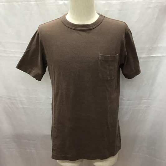 チャンピオン Champion Tシャツ 半袖 C8-M305R SHORTSLEEVEPOCKETT-SHIRT 半袖カットソー 無地Tシャツ クルーネックカットソー M 無地 茶 / ブラウン /  メンズ USED 古着 中古 10116969