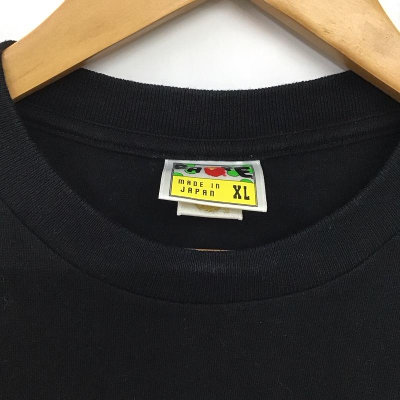 アベイシングエイプ A BATHING APE Tシャツ 半袖 シャークパンダ マイロ XL プリント 黒 / ブラック /  メンズ USED 古着 中古 10133564