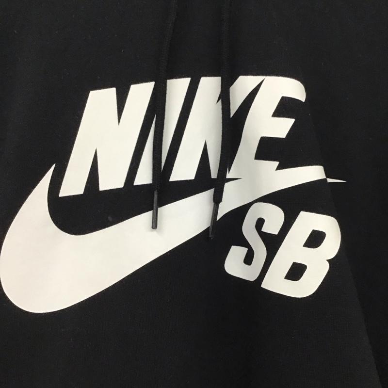ナイキ NIKE パーカー 長袖 aq9566-011 長袖パーカー プルオーバーパーカー スウェットパーカー XL ロゴ、文字 黒 / ブラック /  メンズ USED 古着 中古 10130642