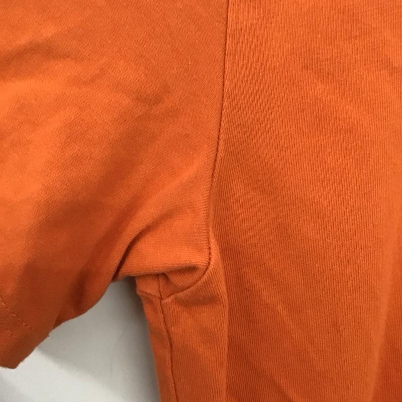 アヴィレックス AVIREX Tシャツ 半袖 半袖カットソー プリントTシャツ クルーネックカットソー XL ロゴ、文字 橙 / オレンジ /  メンズ USED 古着 中古 10150251