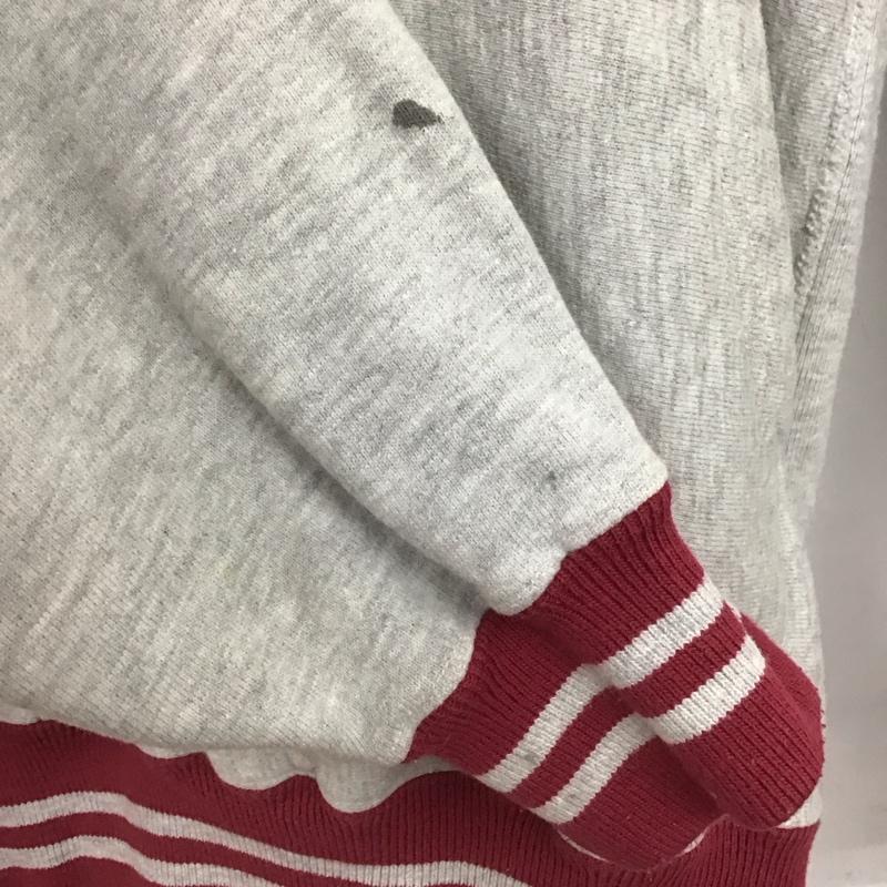 チャンピオン Champion パーカー 長袖 長袖パーカー プルオーバーパーカー スウェット L ロゴ、文字 灰 / グレー /  メンズ USED 古着 中古 10149018