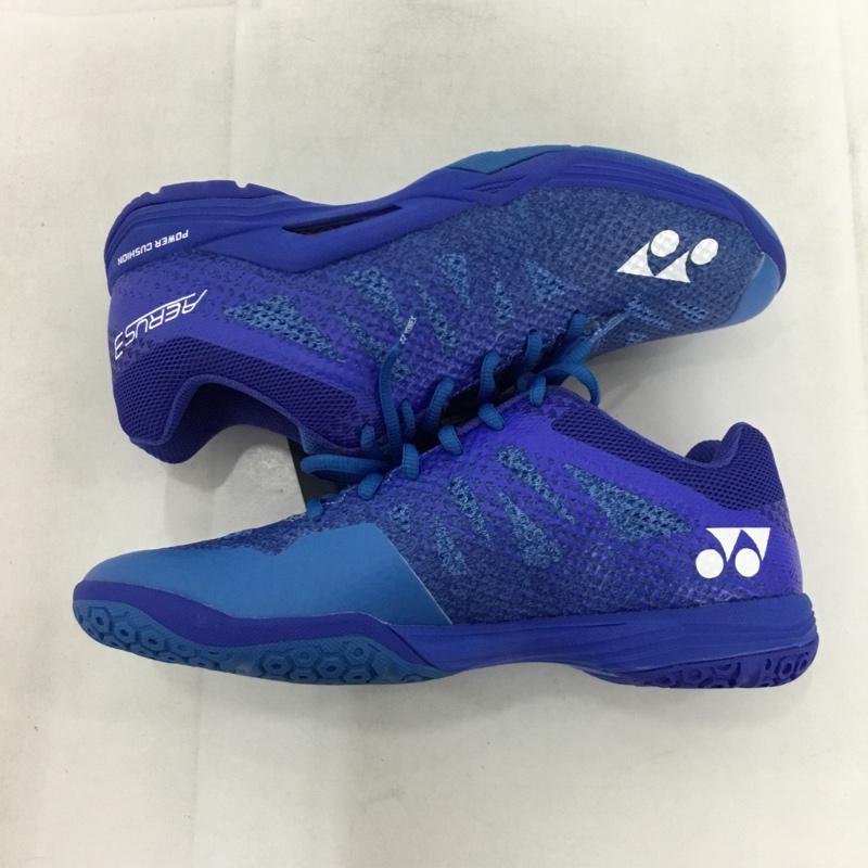 ヨネックス YONEX スニーカー スニーカー SHBA3M パワークッション エアラス3メン バドミントンシューズ 25.5cm 箱有 25.5cm ロゴ、文字 青 / ブルー /  メンズ USED 古着 中古 10147950