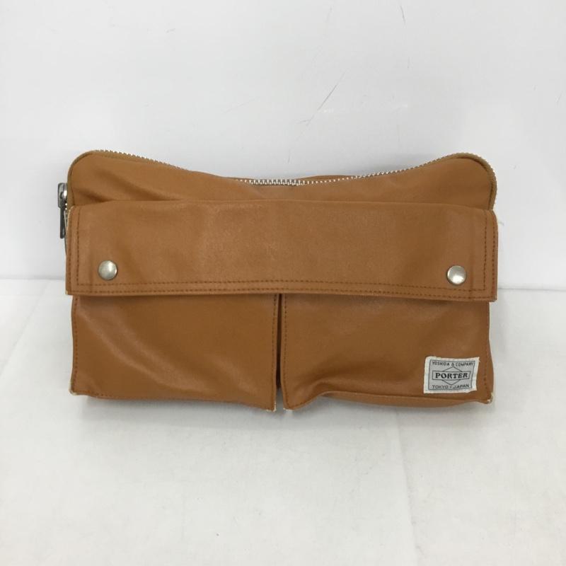 ポーター PORTER ウエストバッグ ウエストバッグ FREE STYLE ロゴ、文字 キャメル / キャメル /  メンズ USED 古着 中古 10143549