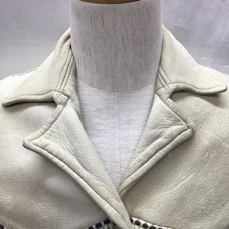 エルクレザー HAYS LEATHERS ジャケット、上着 ジャケット、ブレザー レザージャケット カジュアルジャケット 前ボタン 無地 灰 / グレー /  メンズ USED 古着 中古 10111323