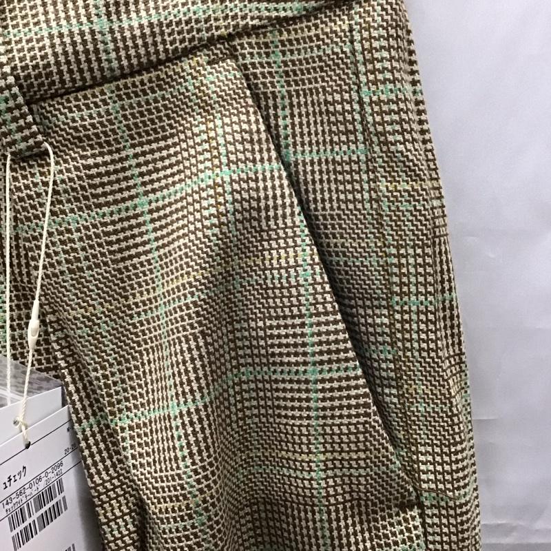 フリークスストア FREAK S STORE パンツ スラックス スラックスパンツ ワイドパンツ チェックカジュアルパンツ センタータックパンツ L チェック マルチカラー / マルチカラー /  メンズ USED 古着 中古 10113890